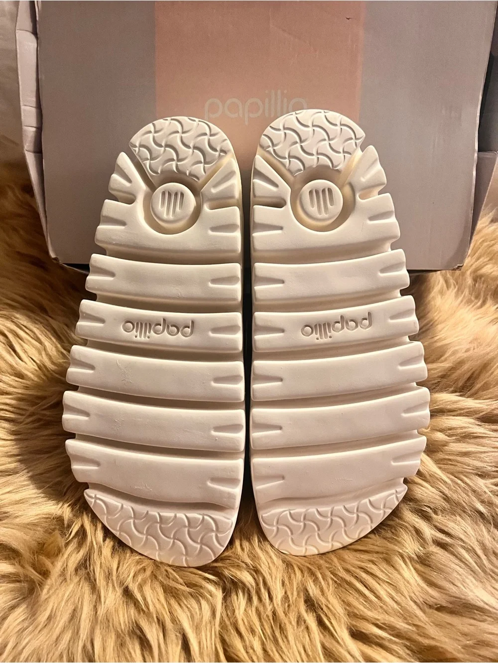 NEW with Tags Birkenstock Papillio Blush Pink Suede Double Buckle Slides - Picture 4 of 5